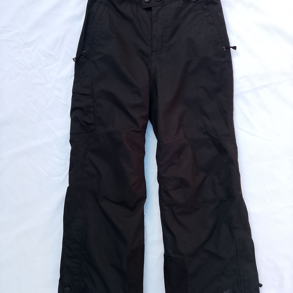 REI Unisex Childs Black Fleece Lined Snow Pants for Ski Or  Snowboarding Size XS